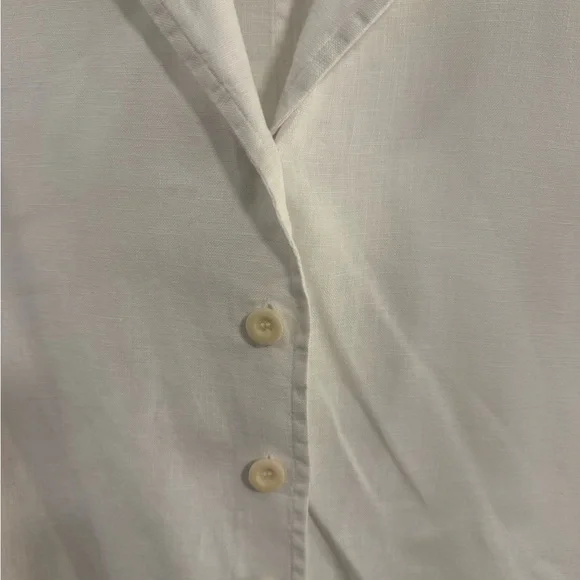 Madewell White Cropped Resort Shirt - Picture 7 of 8